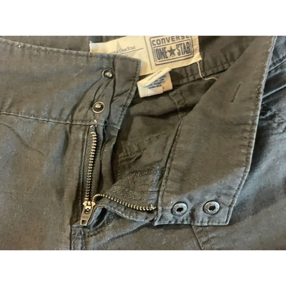 Converse One Star Shorts Linen Blend Mid Rise Sz 8    Z628 - Picture 2 of 6